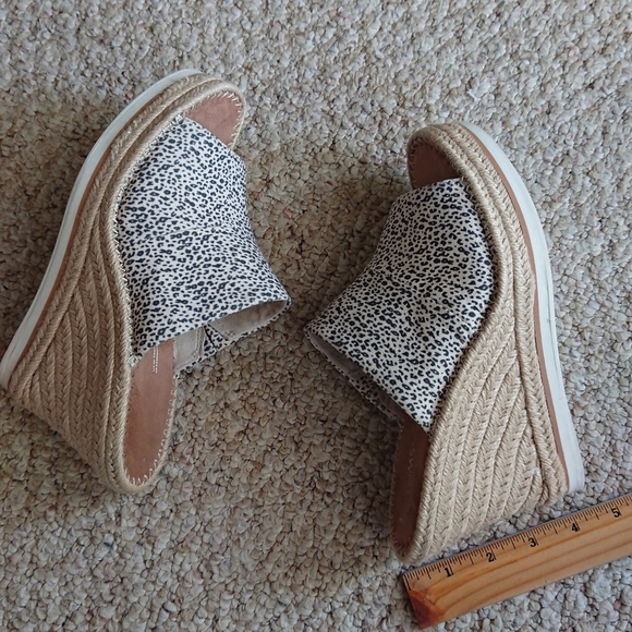 Toms Monica Espadrille Wedges Sandals size 7.5 - Picture 4 of 14